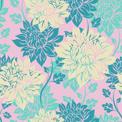 seamless pattern with flowers