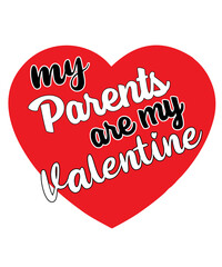 Fototapeta na wymiar my parents are my valentine
