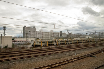 Fototapeta premium 大阪城近くの駅