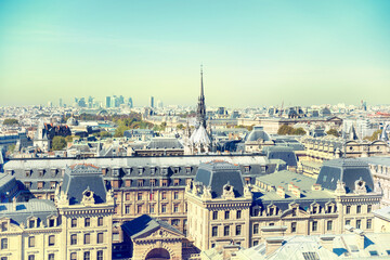 Paris cityscape with Eilffel tower