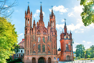 Naklejka premium Church of St. Anne in Vilnius