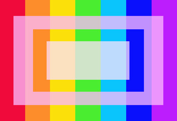 Beautiful rainbow background with space for text. Rainbow stripe pattern. Great for wallpaper, web background, wrapping paper, fabric, packaging, greeting cards, invitations. Vector illustration.