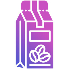 Coffee Pack flat gradient icon