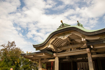 Fototapeta na wymiar 大阪城周辺の散歩