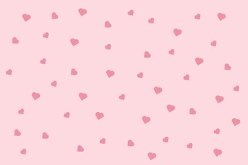 Seamless vector heart pattern shape background.