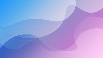 Fototapeta premium Abstract wavy geometric background with colorful gradient. Dynamic composition. Eps10 vector.