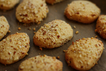 nut homemade cookies with almonds