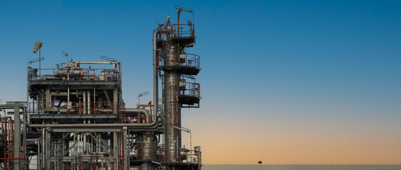 Petroleum Oil refinery barrel tank. petrochemical plant. factory chemical industry. oil and gas...
