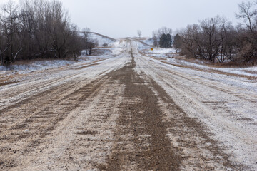 Obraz premium road in winter