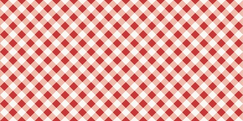 Red white classic diagonal tablecloth texture