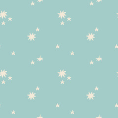 Seamless pattern with stars. Abstract minimalistic background. Pattern for textiles, wrapping paper. Vector illustration