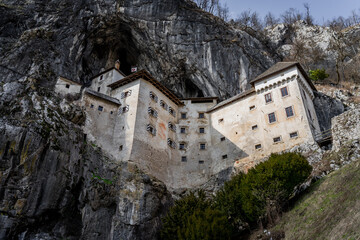 Predjama castle - Predjamski grad in spring, Slovenia