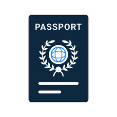 Passport, travel icon. Simple editable vector illustration.