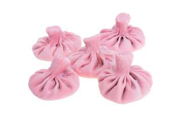 khinkali with cherry isolated