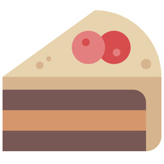 layer cake flat icon