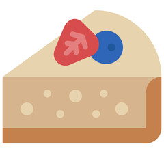 cheesecake flat icon