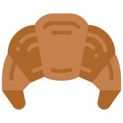 croissant flat icon