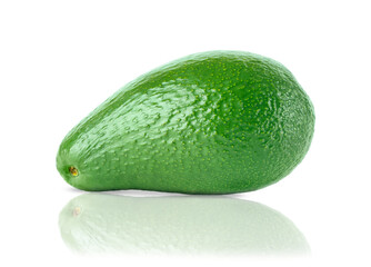 Avocado on white background.