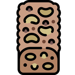 granola filled outline icon