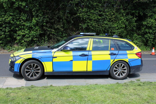 Police Tactical Operations Car Side View Lancashire, UK, 04-06-2021: 