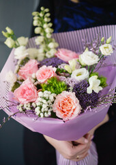 nice bouquet in the hands