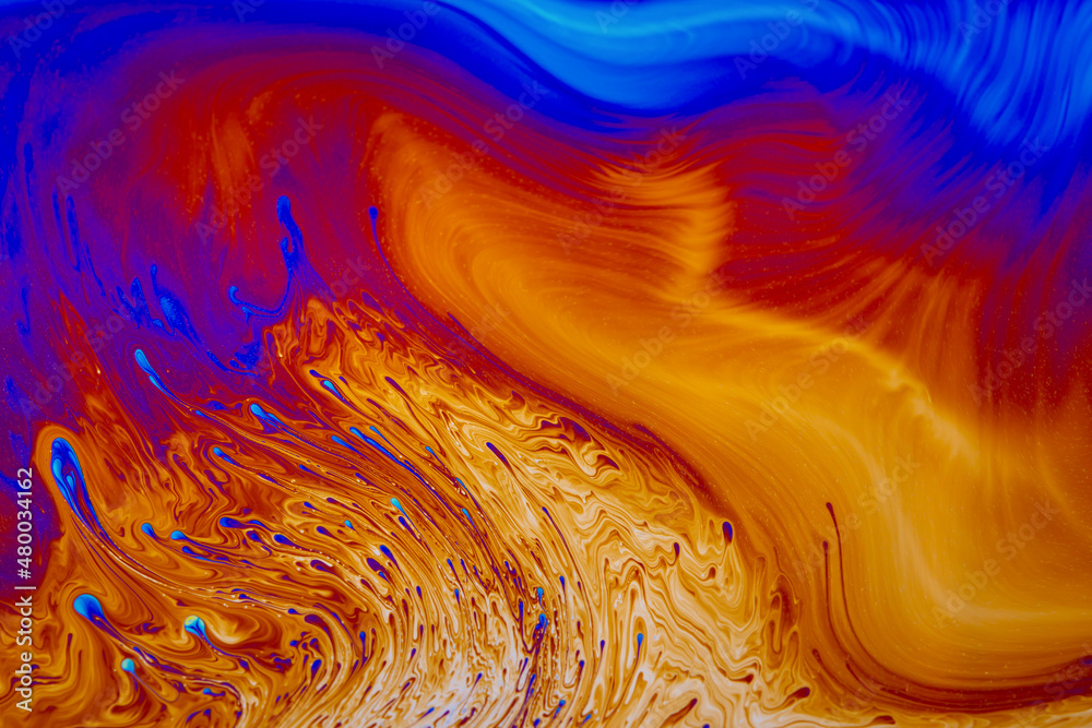 Wall mural psychedelic multicolored background abstract. rainbow colors. patterns background. photo macro shot 