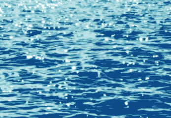 Fototapeta premium view of the water surface with shine