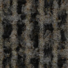 Rustic mottled charcoal grey french linen woven texture background. Worn neutral old vintage cloth printed fabric textile. Distressed all over print . Irregular uneven stained rough grunge effect. - 480034977