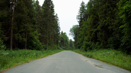 Fototapeta na wymiar A Road in Krasnogorsk
