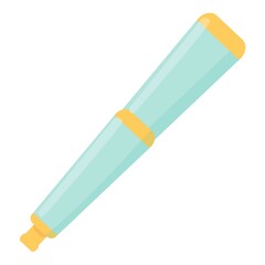 Kid pen icon cartoon vector. School pencil. Child paint