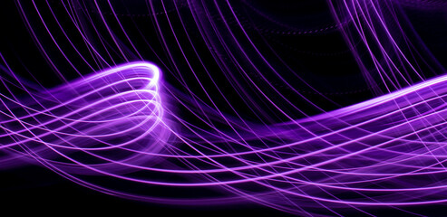 Abstract Purple Lines- Light Painting