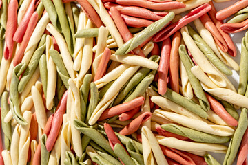 homemade pasta fusilli pugliesi tris