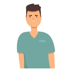 Visit nurse icon cartoon vector. Health care. Hospital day