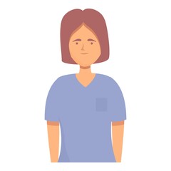 Cute nurse icon cartoon vector. Doctor care. Hospital day