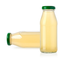  juice bottles isolated