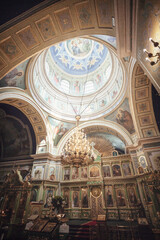 church dome with frescoes