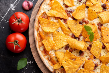 pizza sabores pizza com doritos tomate marguerita 