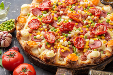 pizza sabores pizza com doritos tomate marguerita 