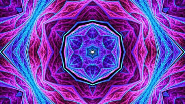 Colorful Mandala Kaleidoscope Patterns 