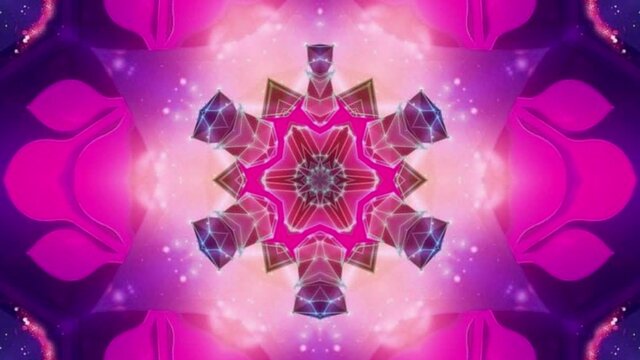 right circular seamless kaleidoscope pattern