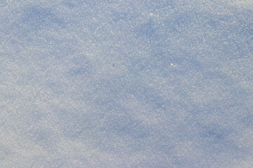 Texture of the white snow. Winter background