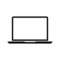 Laptop icon vector illustration in flat style