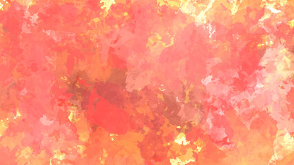 Obraz na płótnie Canvas Orange dark colors watercolor illustration painting brush strokes