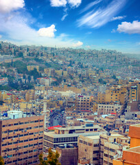 Aerial view of Amman