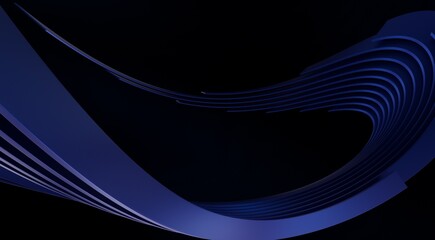 Abstract blue wave pattern, illustration