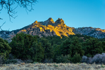 Hualapai Mountain Peak at Sunset