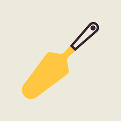 Cake and pie server utensil vector icon