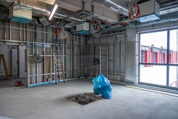 an operating room under construction