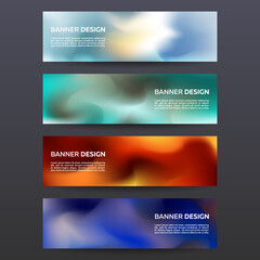 Abstract banners set