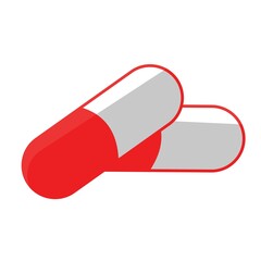 medicine pills flat vector design